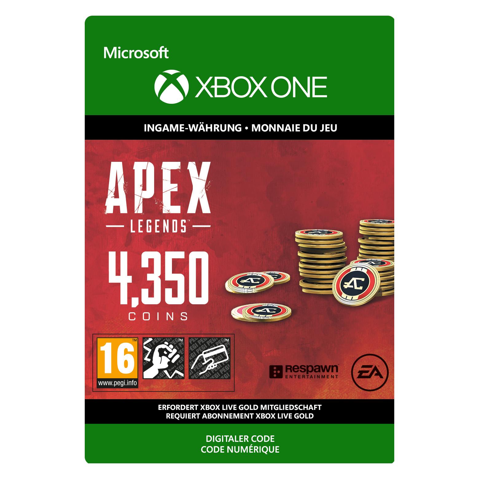 Microsoft Xbox APEX Legends 4350 Coins Download Code (7F6-00535)