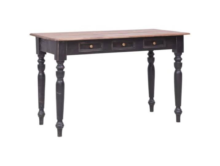 HAQWRDQSG Schreibtisch Massivholz Mahagoni Bürotisch 3 Schubladen 117cm Edler Konsole-Tisch aus echtem Mahagoni mit 3 Schubladen für Arbeitszimmer und Wohnzimmer im Landhausstil.