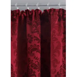 bonprix Blickdichter Vorhang aus gewebtem Jacquard in vielen Größen (1er Pack), rot, Gr.225x270 cm, Schwerer Jacquard-Vorhang mit edlen Ornamenten