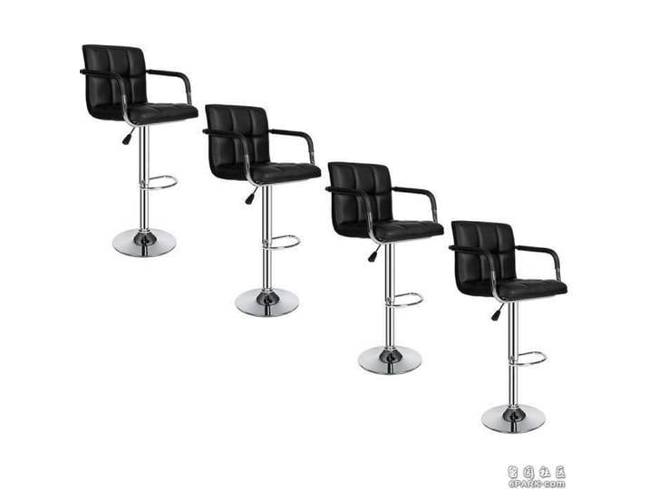LOT DE 4 TABOURET DE BAR TABOURET DE DESIGNE CHAISE FAUTEUIL BISTROT NOIR