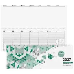 ZETTLER KALENDER Tischquerkalender »Giganta XXL« 2027 weiß
