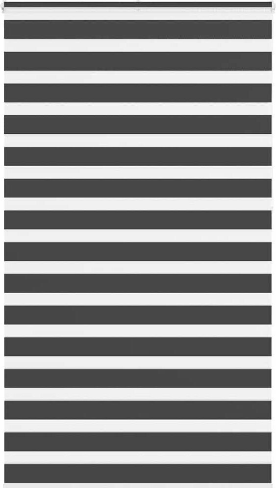George Oliver Zebra Blind Polyester Black 130cmW x 230cmL
