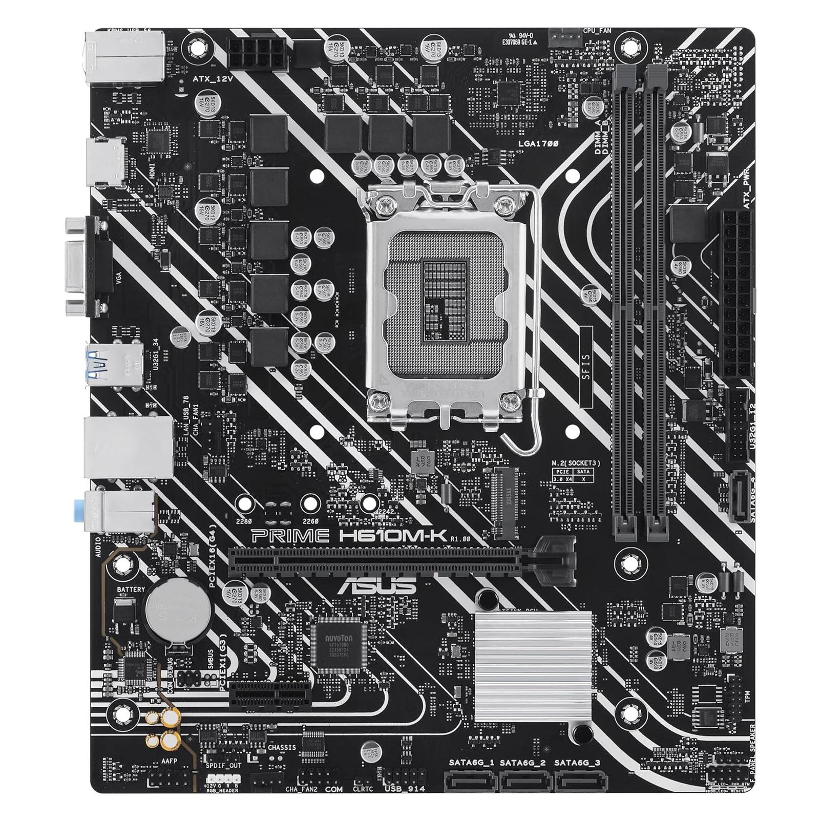 ASUS PRIME H610M-E-CSM (LGA 1700, Intel H610, mATX) (90MB1G10-M0EAYC)