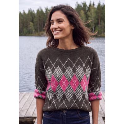 Strickpullover CECIL, Damen, Gr. S (38), braun (truffle braun), Obermaterial: 71% Polyester, 29% Baumwolle, Pullover Strickpullover