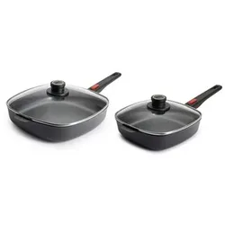 WOLL® D-Lite Viereckpfannen-Set 22x22 & 28x28cm, 2tlg PFAS-frei