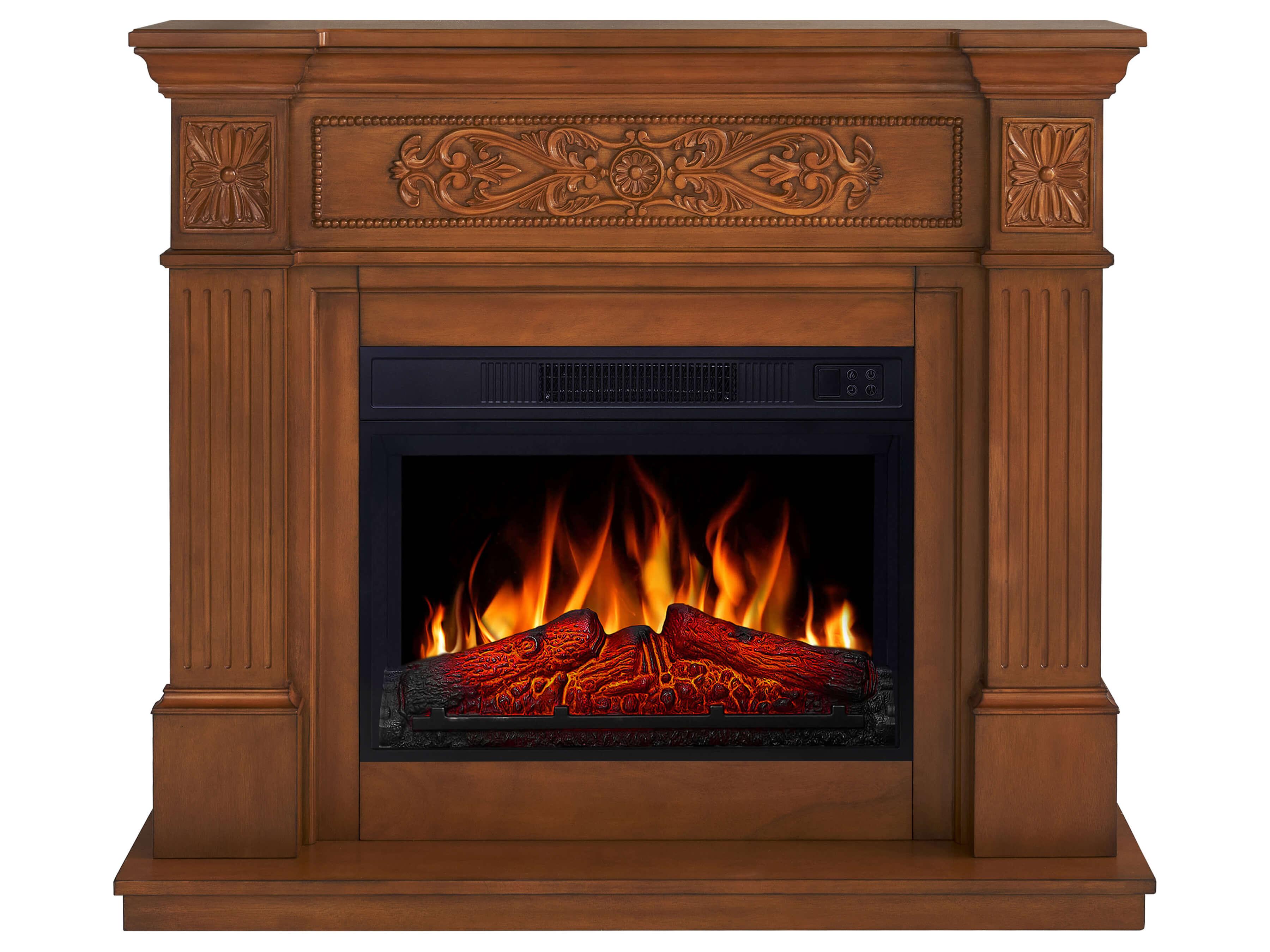 Elektrokamin ArtiFlame Toscana AF23S eiche - freistehend, LED-Flamme, 1,8 kW Heizung, bis 30 m², mit Soundeffekt