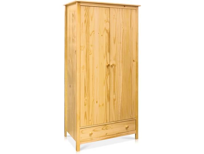 TOBINO Kleiderschrank, Material Massivholz, Kiefer, Kiefer natur