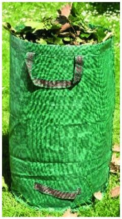 Idealspaten Gartensack mit Verstärkungsring hochreißfester Kunststoff grün 120 L (73100120)