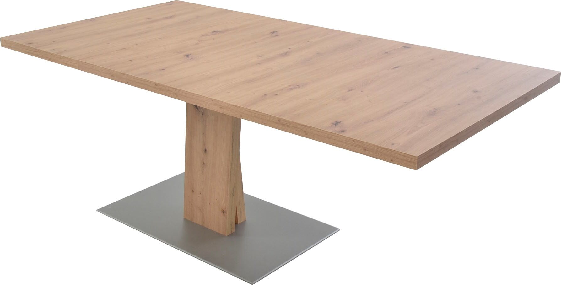 Esstisch K+W KOMFORT & WOHNEN "Giacomo II Ausziehtisch", braun (artisan eiche, artisan eiche, artisan eiche), B:120cm H:75cm T:80cm, Tische, Esstisch, Artisan Eiche Nachbildung, mit Schiebe-Ansteckplatte, Bodenplatte MDF artisan eiche, artisan eiche, arti