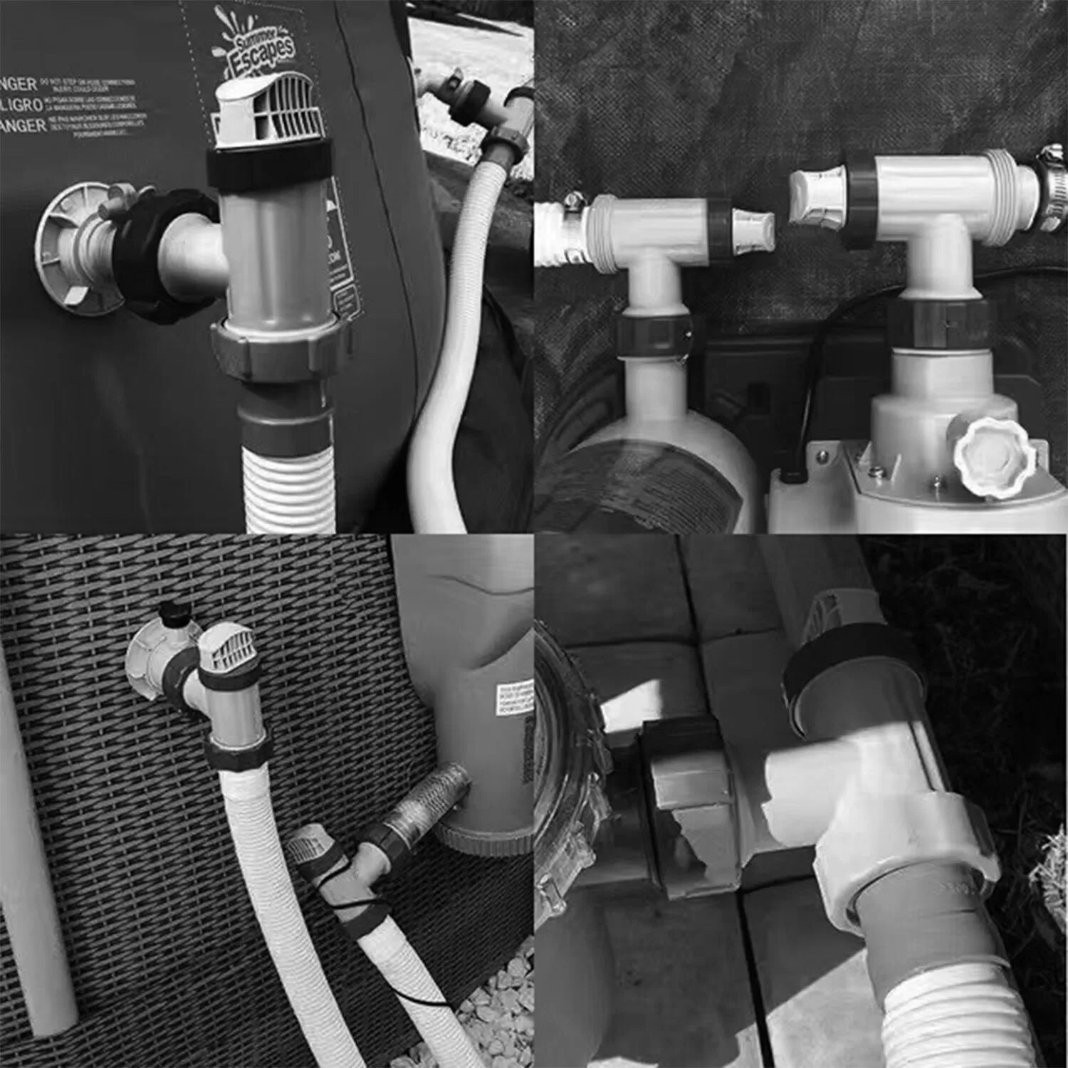 INF Raccord de tuyau de piscine pour pompe de filtration Intex 28635EG/28633EG