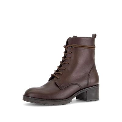 Schnürstiefelette GABOR "Schnürstiefelette", Damen, Gr. 40, braun, Schuhe Schnürstiefelette