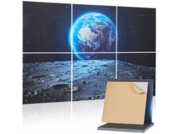 VEVOR 6er-Pack Akustikpaneele, 1800x1200x10 mm, Akustik Wandpaneele, selbstklebende dekorative Schalldämpfungs- & Absorptionsplatten für Zuhause, Büro, Studio, Spielzimmer, Theater, Erde