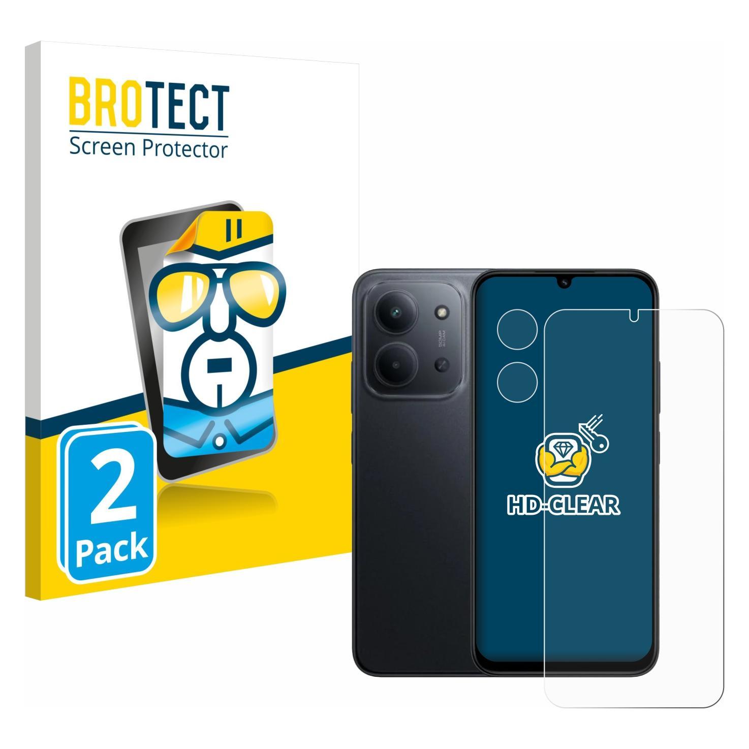 Brotect Schutzfolie für Xiaomi Redmi 15C (Display+Kamera) Displayschutz Displayschutzfolie Folie Klar (2 Stk., Xiaomi Redmi 15C) (1860398)