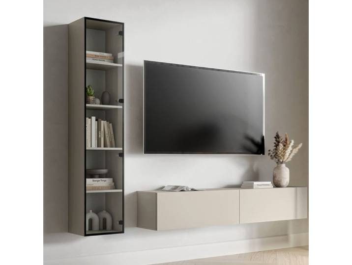 Vitrine Roburent Dmora Bois Noble Beige 35x32x168h cm