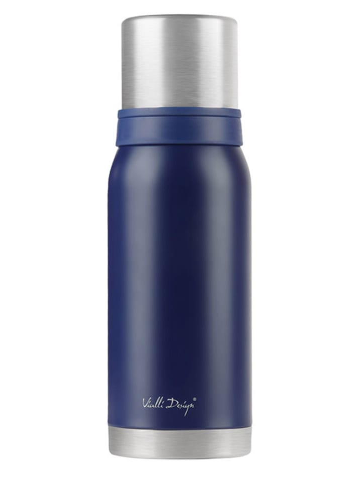 Vialli Design Thermoflasche in Dunkelblau - 1 l - onesize