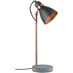 Paulmann Neordic Tischleuchte Orm E27   max. 20W Grau Kupfer matt Metall Beton 79624