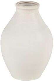 Elk Studio Elk Home Faye White Earthenware 6.75 Inch Wide Vase