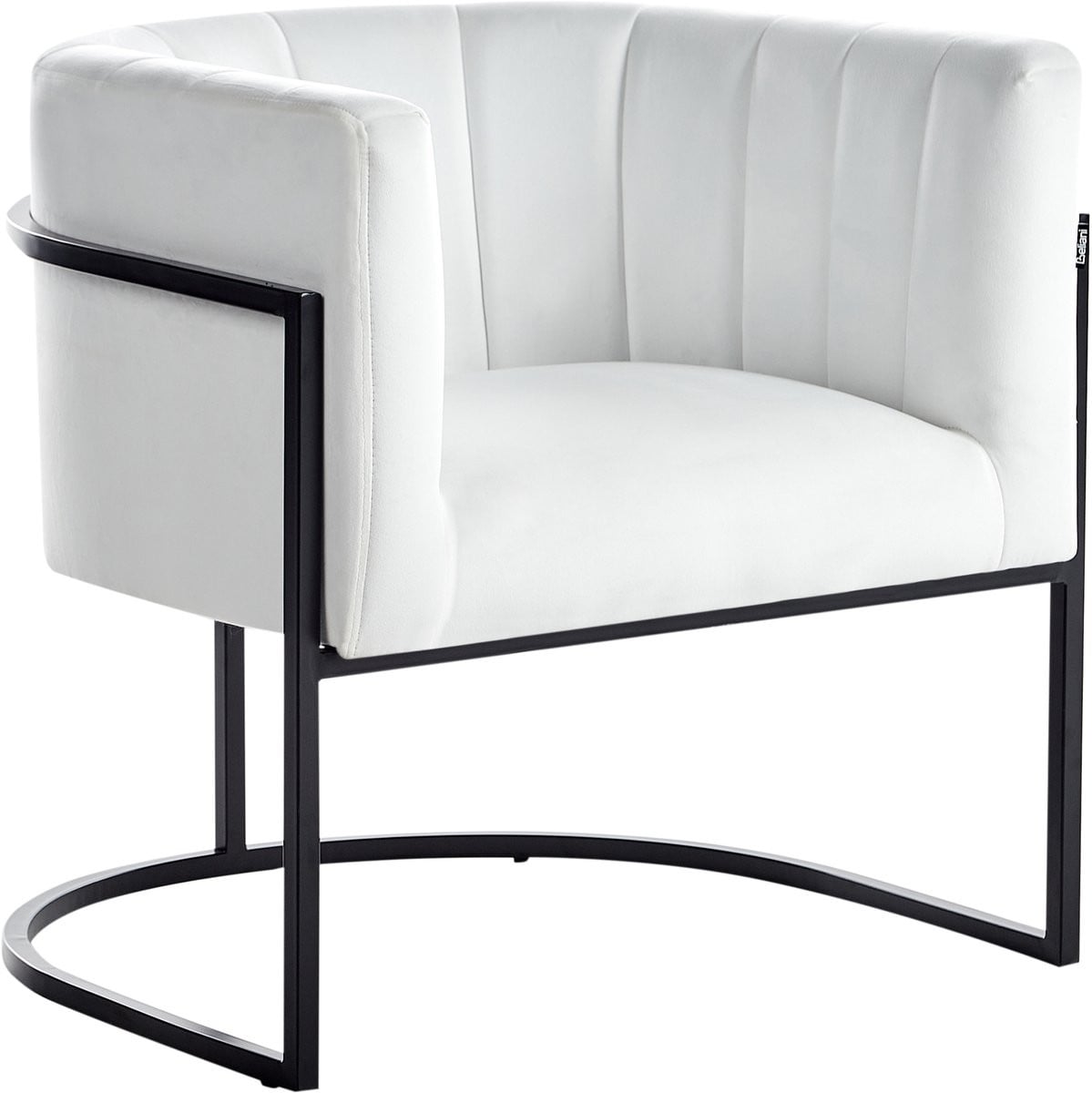 Beliani Larvik Fauteuil - Wit - Fluweel