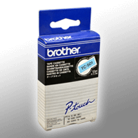 Brother P-Touch Band TC-501 schwarz auf blau 12mm / 7,7m laminiert