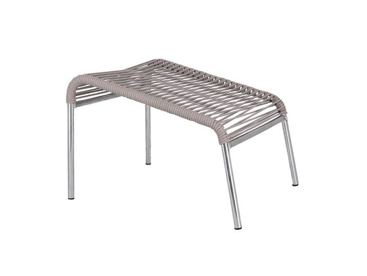Jan Kurtz Fußhocker MYA SPAGHETTI Gestell Aluminium Bespannung