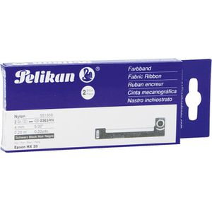 Pelikan Farbband 551309, geeignet für Epson Schreibmaschine, Nylon, schwarz, 2 Stück