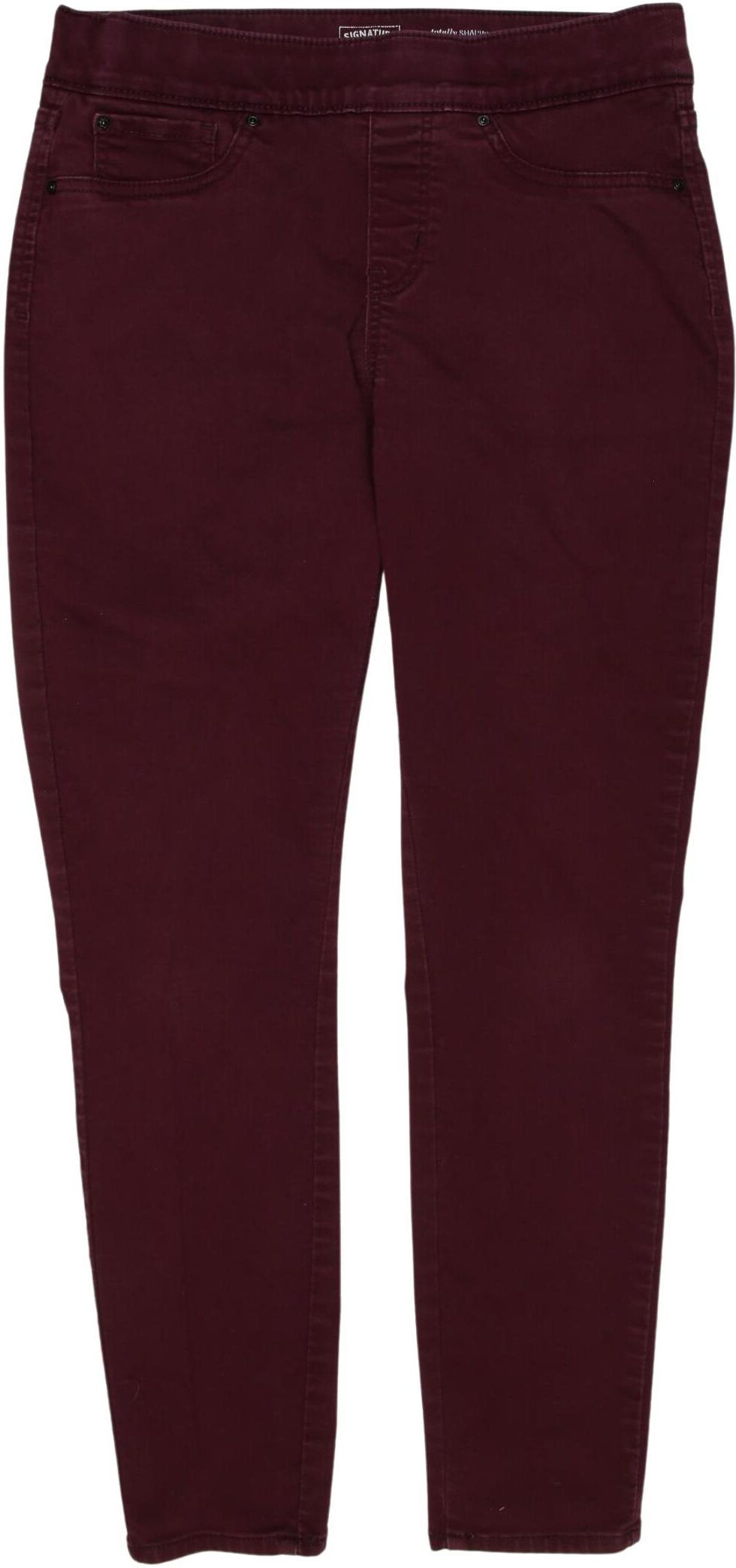 Signature by Levi Strauss & Co. Herren Jeans, Bordeaux, Gr. W31, Baumwolle / Elasthan / Synthetik - Second Hand