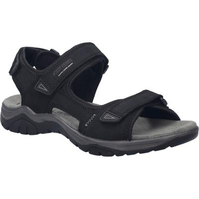 Sandale JOSEF SEIBEL "Arlo 02, schwarz", Herren, Gr. 40, schwarz, Obermaterial: 100% Rindsleder Leather cow., Schuhe Sandale