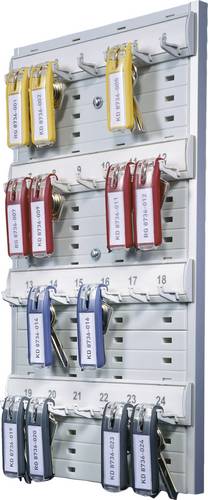 Durable Schlüsselhalter KEY BOARD 24 - 1956 195610 Anzahl Haken 24 Silber
