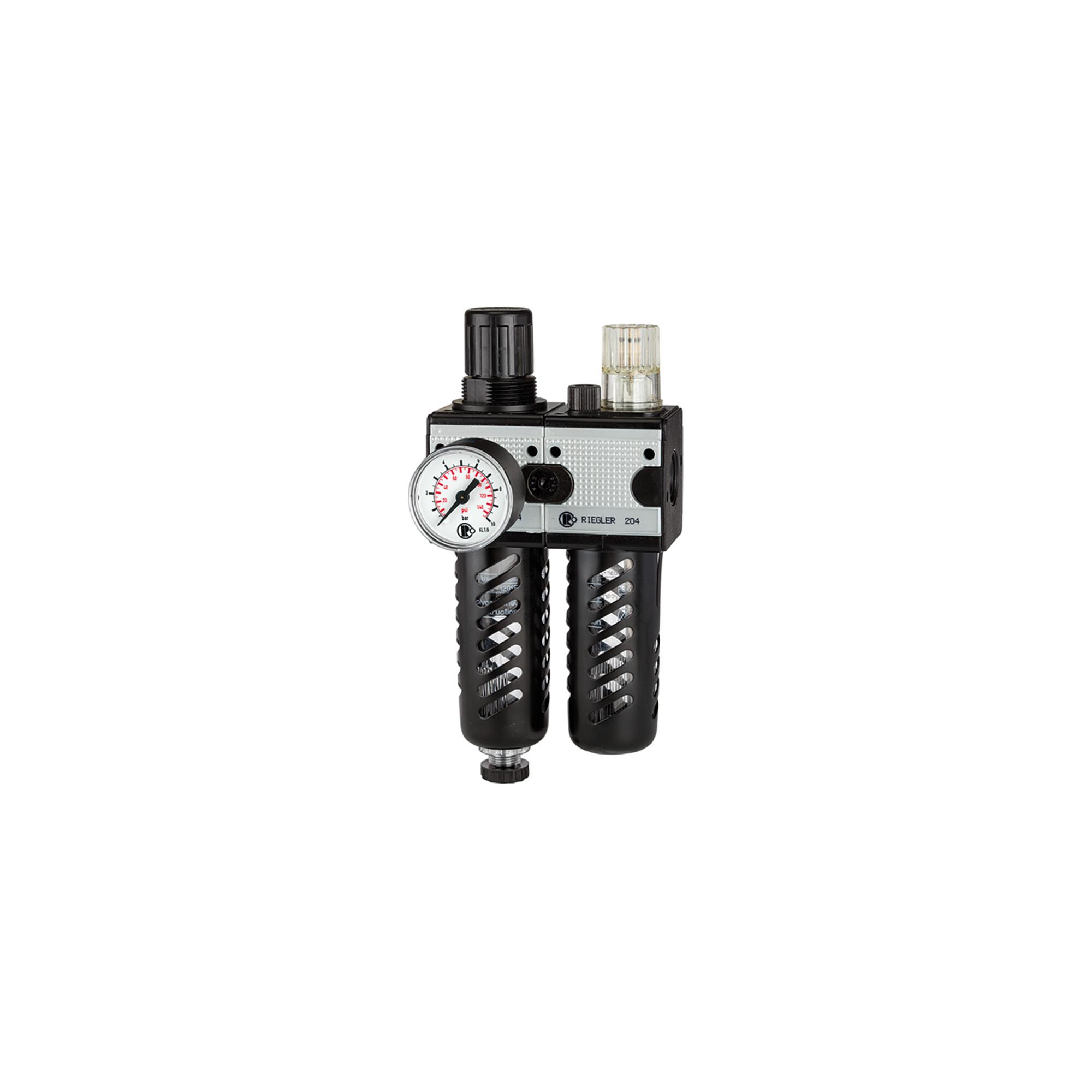 Riegler Wartungseinheit 2-tlg. »multifix«, PC-Beh., Schutzkorb, BG3, G3/4 (CL 34 S)