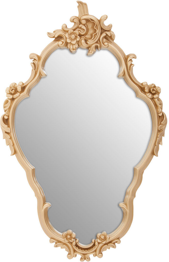 Mercer41 Starcher Solid Wood Flat Mirror Gold 104cm H X 68cm W X 9cm D