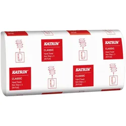 Katrin Handtücher W-Fold Interfold Classic Non Stop L 3, Haushaltspapier, Weiss