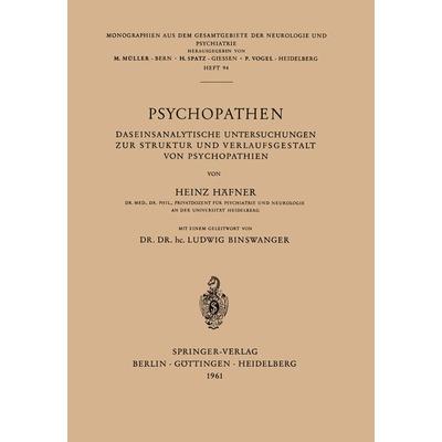 Psychopathen, Taschenbuch von H. Häfner, Springer Berlin, 978-3-540-02731-7