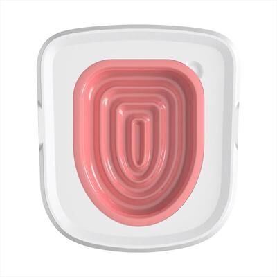 Uplift Essentials Best Plastic Cat Toilet Training Kit Professional Reusable Pet Toilet Trainer & Litter Mat pink