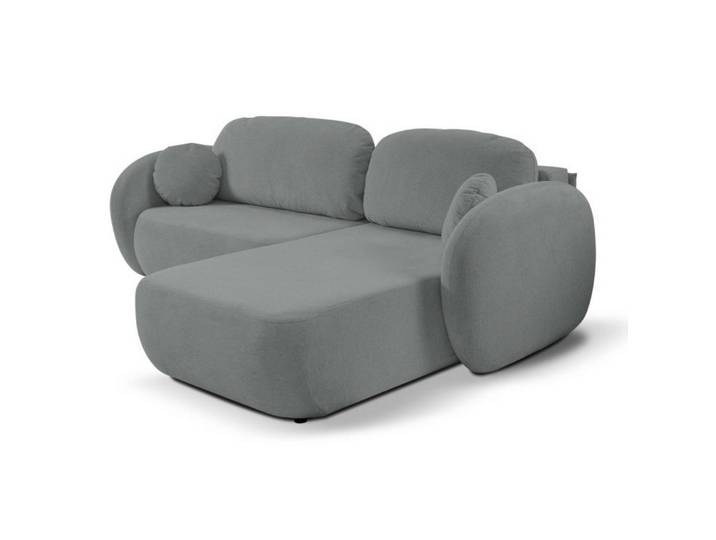 Sepro Meble Ecksofa Dunkelgrau Olivio Ausziehbar Rechts, Grau, 248x174 cm, Wohnzimmer, Sofas & Couches, Wohnlandschaften, Ecksofas
