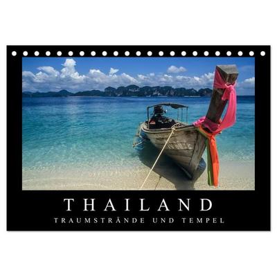 Thailand - Traumstrände und Tempel (Tischkalender 2027 DIN A5 quer), CALVENDO Monatskalender