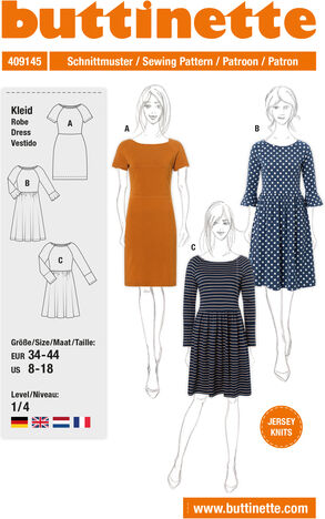 buttinette Schnitt "Jersey-Kleid"