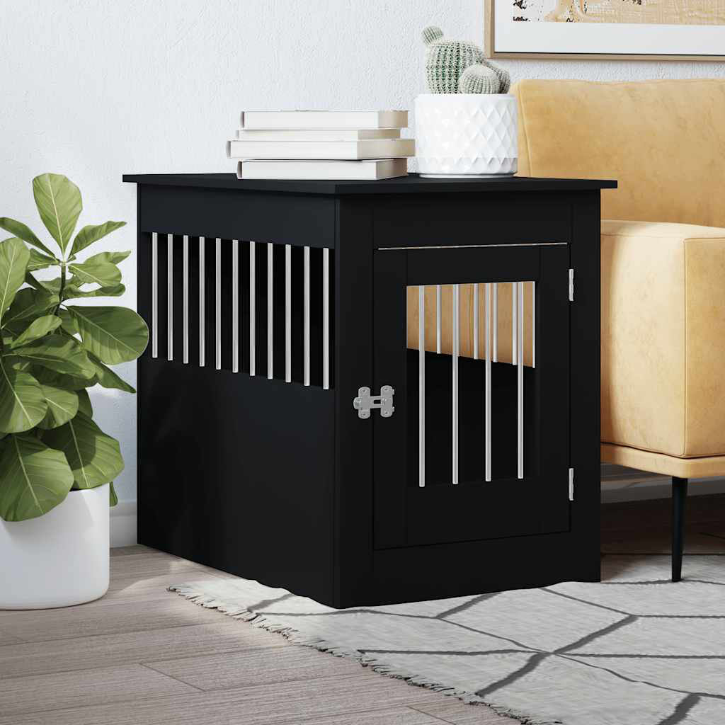 Archie & Oscar Pet Crate Black 68cm H x 55cm W x 80cm D