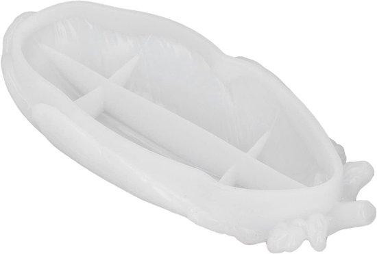 Witte siliconen sieraden schotel voor opslag van kleine spullen, 24 cm breed