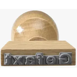 Textstempel "GEFAXT"