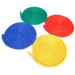 Sport-Tec Springseil Gymnastikspringseil Set, Textilseil, 300 cm, farbig sortiert, 4 Stück