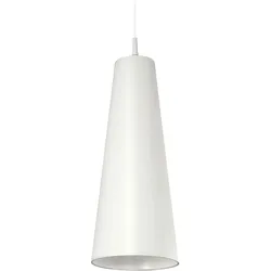 Hänge Lampe Wohn Ess Zimmer Tisch Beleuchtung Textil Decken Pendel Leuchte weiß Spotlight 1117102