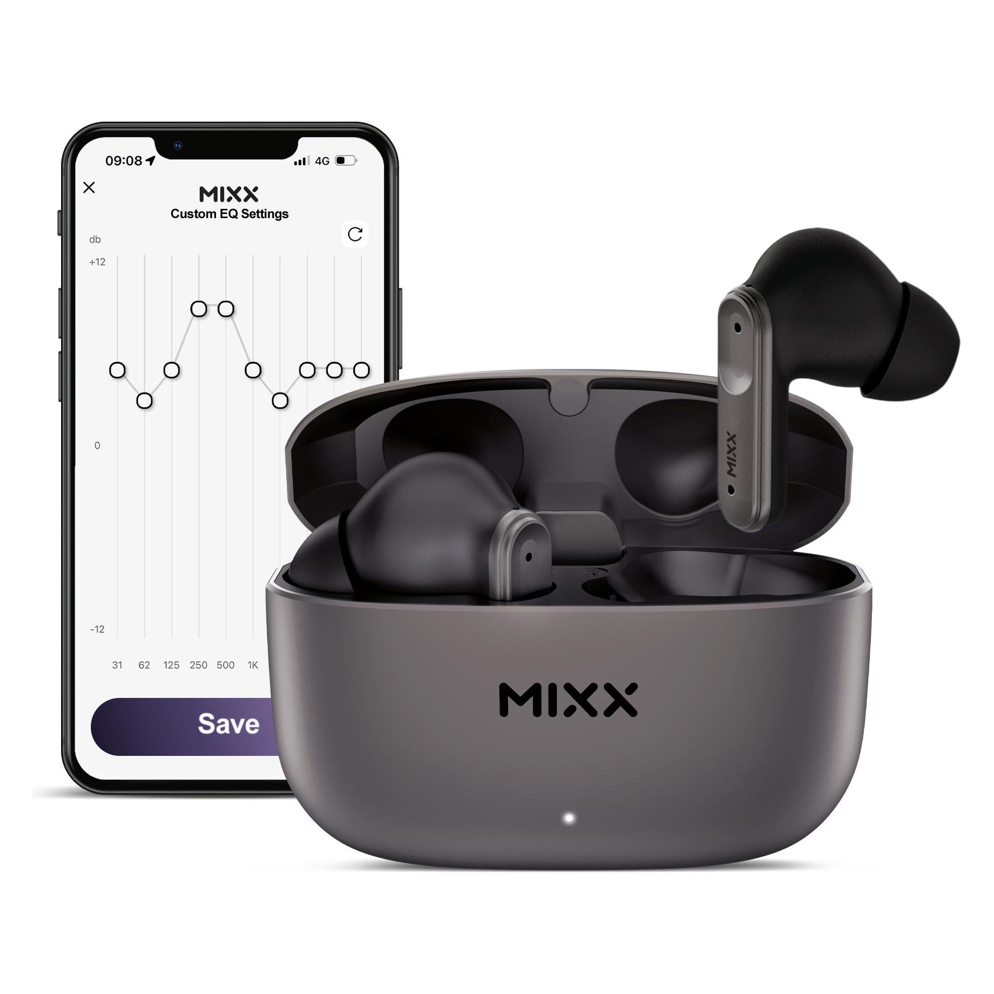 Mixx Streambuds Custom 3 (NC, 6 h, Kabellos) (SBCU-03-BK-368)