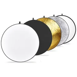 Caruba Faltreflektor 5-in-1 56cm (Gold, Silber, Schwarz, Weiß, Durchsichtig)