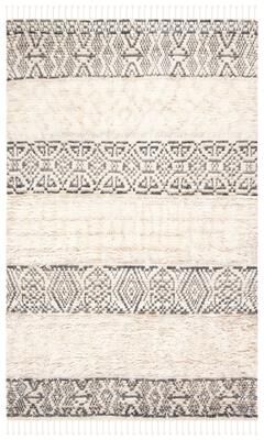 SAFAVIEH Hand-Knotted Manhattan Dortje Wool Tassel Rug