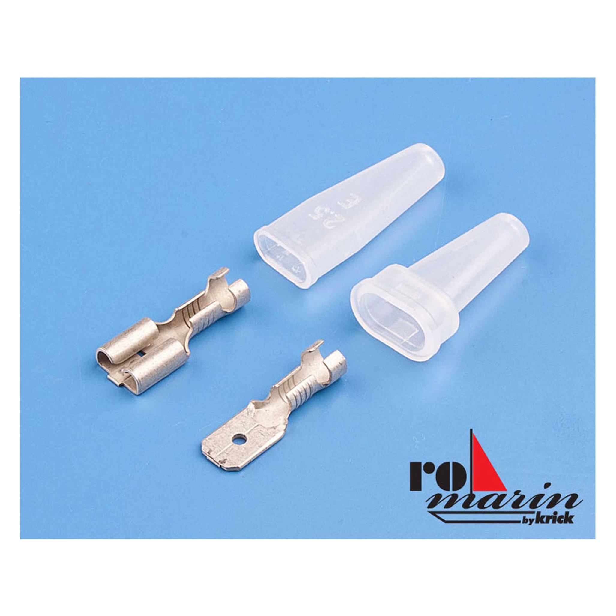 Romarin stecker/buchse faston 6,3mm (6 paar) (ro4039)