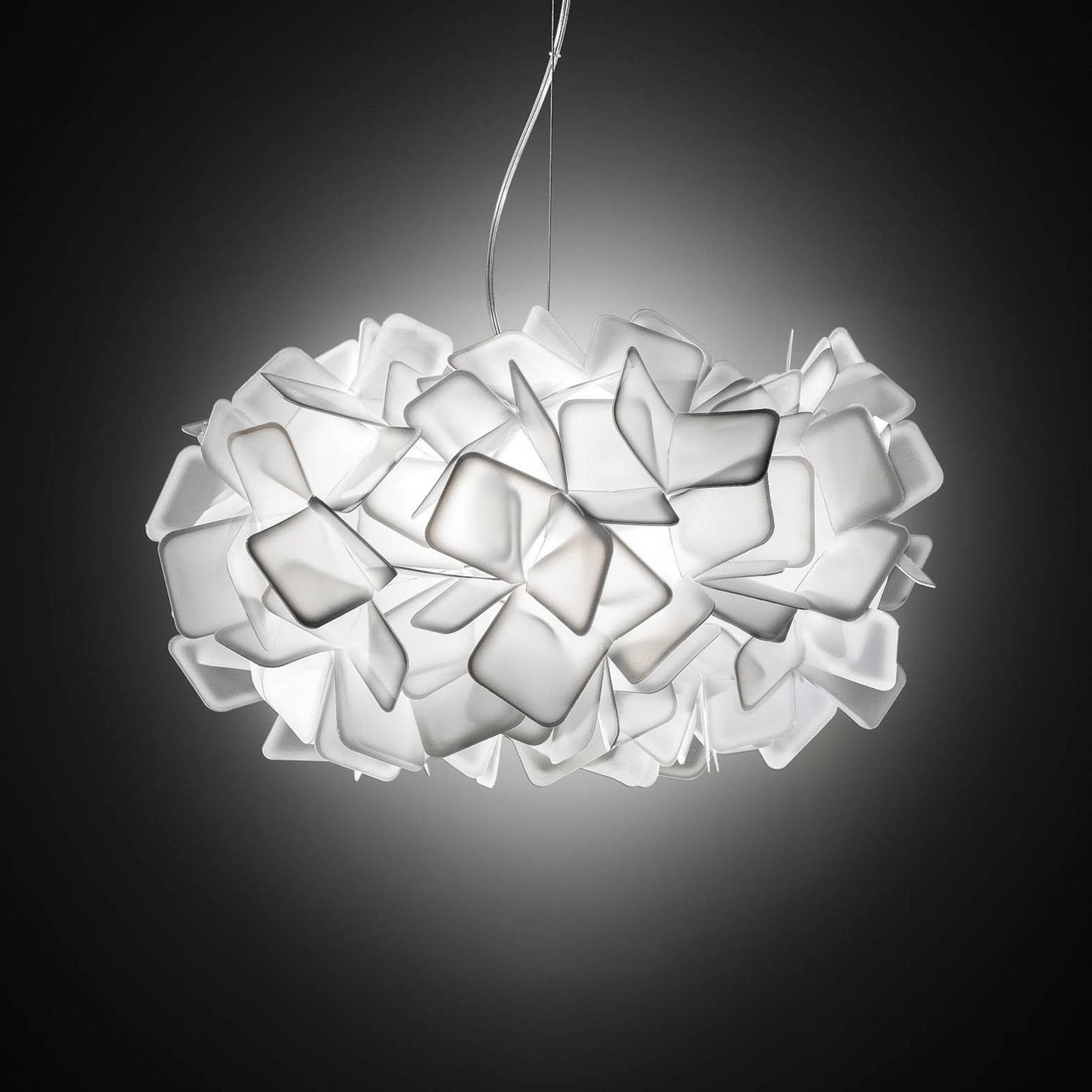 Slamp Clizia design hanglamp wit, dimbaar, kunststof