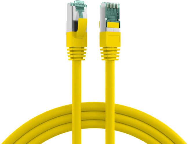 EFB Câble patch Cat.6A S/FTP RJ45 EC6000A 15m jaune (MK6001.15Y)