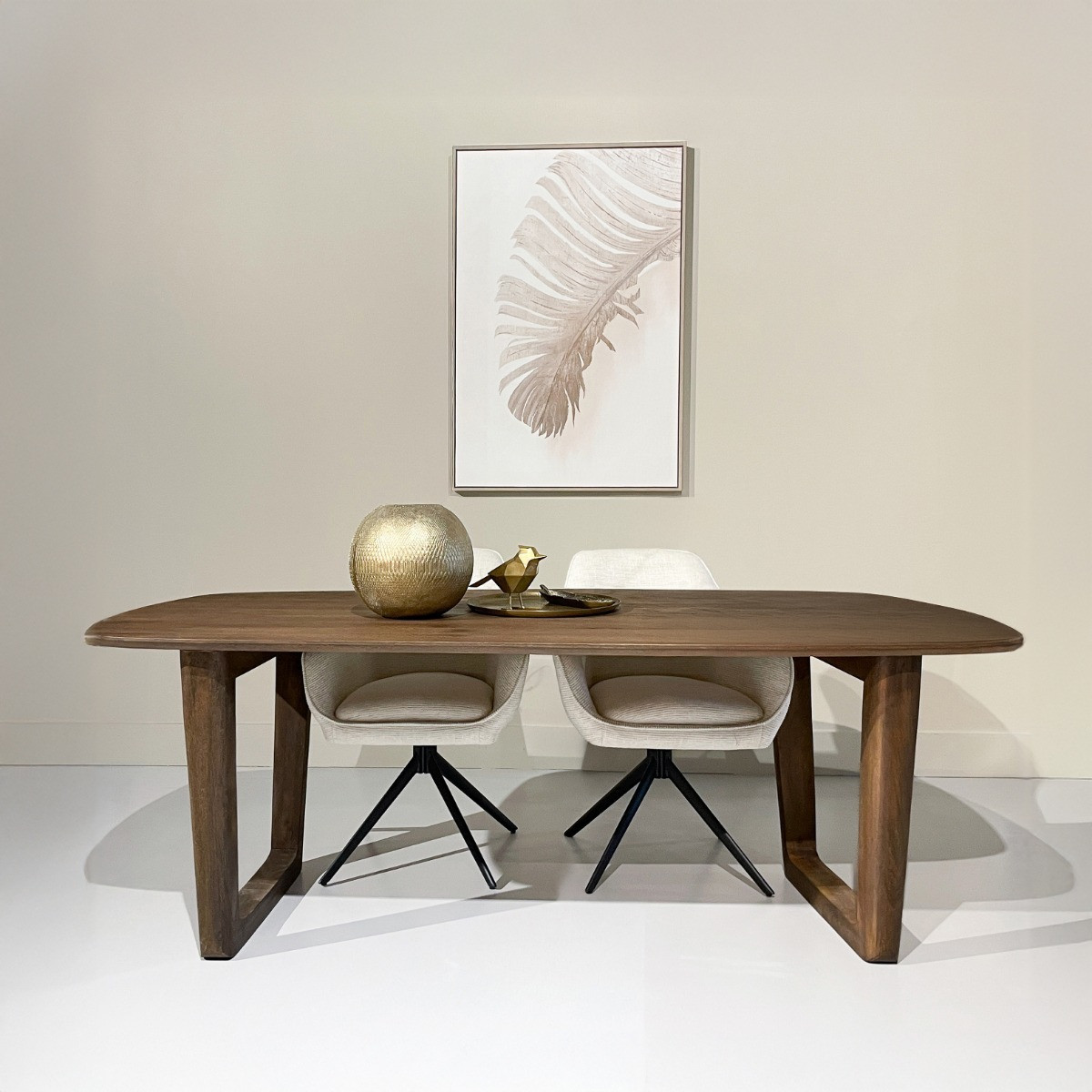 Livingfurn Eettafel Cortez Bruin 200 cm