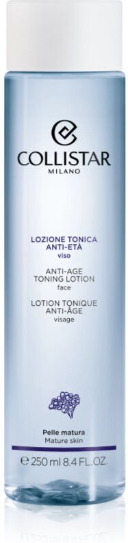 Collistar Cleansing Anti-age Toning Lotion Face aufhellendes Tonikum mit Antifalten-Effekt 250 ml