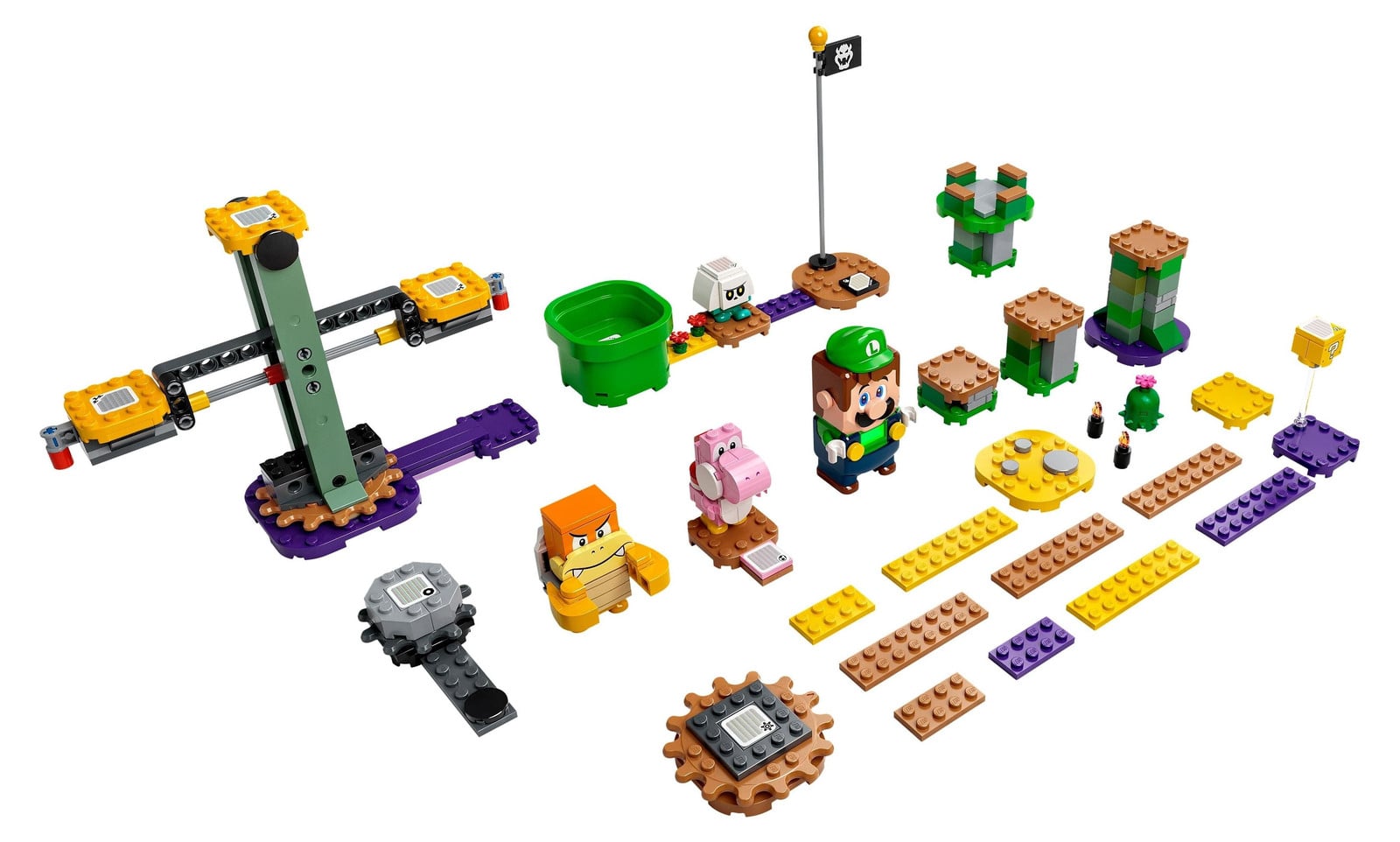 LEGO 71387 Super Mario Avontuur met Luigi Startset met interactieve figuur en modulaire onderdelen